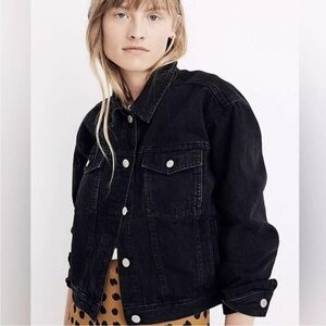 Madewell Charcoal Denim Jacket(large)